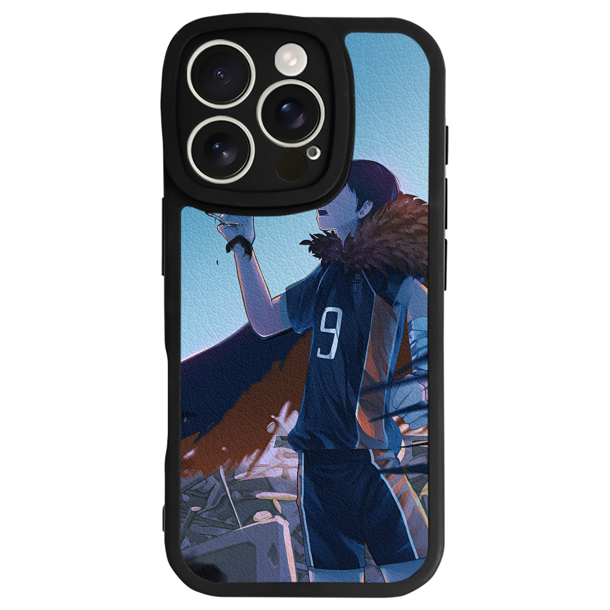 （画像用） ハイキュー!! Haikyu!! 【iPhone 16シリーズ対応】シリコンスマホケース（レザー調） 材質：シリコン
